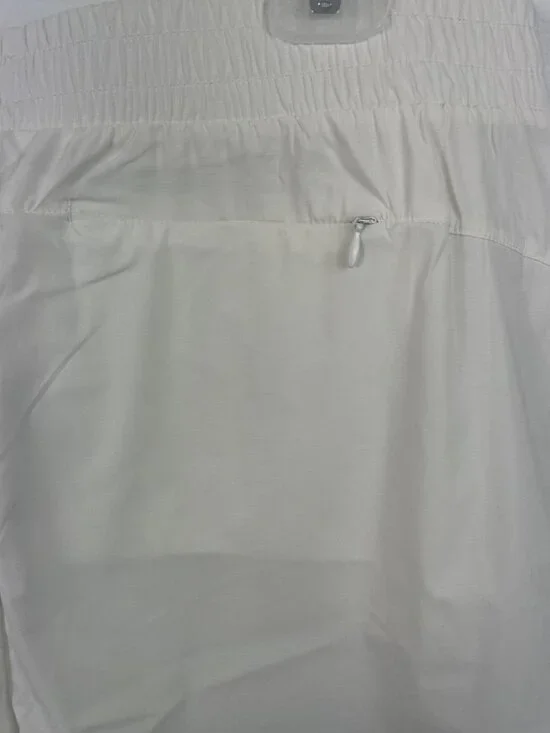 Traj3ctory Lightweight White Shorts With Gray Trim Elastic Waistband Womens XL - Picture 5 of 10